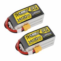 bateria lipo tattu r-line version 50 222v 1400mah 150c 6s con enchufe xt60 para el dron de carreras fpv iflight nazgul