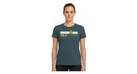 camiseta de manga corta ironman 70 3 luxemburgo azul turquesa para mujer