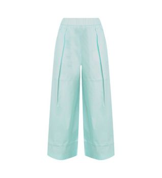 Colmar para mujer. 0600-4ZA Pantalón pierna ancha azul (46), Casual, Algodón