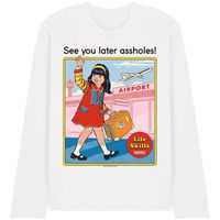 steven rhodes camiseta manga larga see you later assholes para mujer