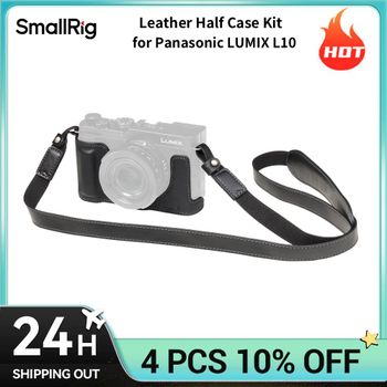 Kit de funda de cuero SmallRig para Panasonic LUMIX L10, incluye funda protectora de estilo retro y correa para el hombro para trípodes 6274
