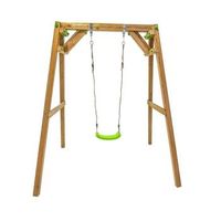 columpio individual de madera cuadrada masgames xylo xl con asiento normal