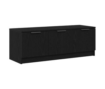 Mueble de tv roble negro 102 x 35 x 36.5 cm