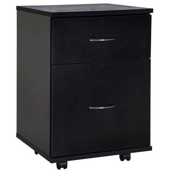 Archivador con ruedas 41x39x58cm negro