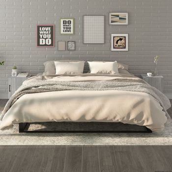 Mesitas De Noche (2 Uds) - Mueble Para Dormitorio - Madera Contrachapada - Gris Sonoma (40x40x50cm)
