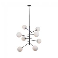 lampara de techo onet negro 8 luces