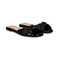 love moschino sandalias planas mujer - negro talla 39