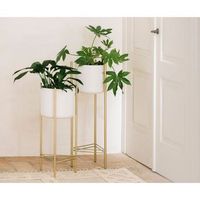 macetero metal bl-dorado 28x28x80