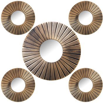 Set 5 Apliques Dorados