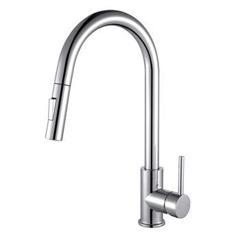 Kibath Grifo Cocina Extraible Monomando Bro Acabado Cromo Brillo Fabricado En Latón