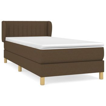 Cama Tapizada 203x93x88 Cm Tejido - Marrón
