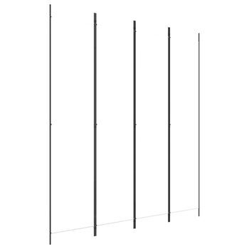 Biombo Divisor De 4 Paneles De Tela Blanco 200x220 Cm Vidaxl
