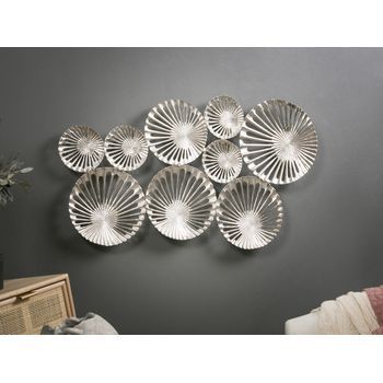 Panel Aluminio Circulos 109x64 Cms. 109x5x62 Cms