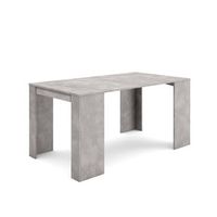 mesa consola extensible mesa comedor plegable 160 para 8 comensales comedor y cocina estilo moderno cemento