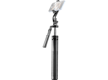 Palo Selfie - CellularLine SELFIE STICK MAX, Multifuncional, Rotación 360º, Extensible 180 cm, Bluetooth y control remoto, Negro