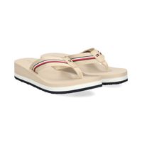 tommy hilfiger chanclas mujer - beige talla 38