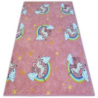 alfombra infantil unicorn unicornio rosa 350x400 cm