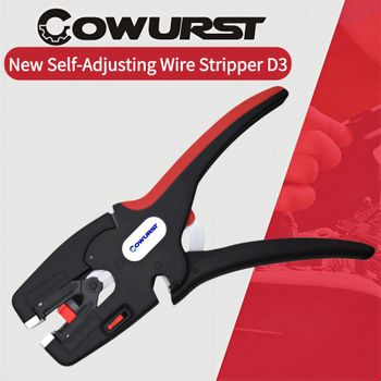 Cortador de Cables Multifuncional Autoajustable, Herramienta para Pelar Cables de Electricista - Mango Aislado Duradero