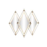 espejo metal espejo 805x25x80 dorado