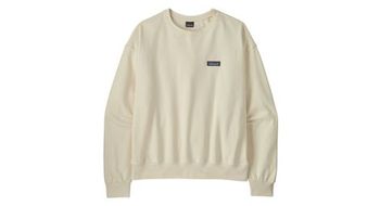 Sudadera patagonia daily crew blanca mujer
