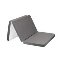 colchon plegable 591185 cm poliester gris oscuro