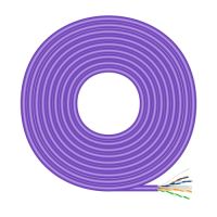 aisens cable de red rj45 lszh cat 6 utp rigido awg23 cca aleacion violeta 100m