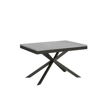 Mesa Extensible 90x120/380 Cm Plaker Evolution Cemento Estructura Antracita