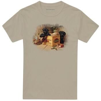 Wildlife Camiseta manga larga Box Boys Black Labs para mujer