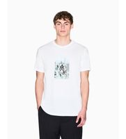 ax armani exchange para hombre xm002214af10356u0009 camiseta casual premium blanco s algodon manga corta