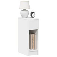set 2 mesillas de noche - mueble dormitorio - madera de ingenieria - blanco 20x36x60cm