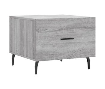 Mesa de café - mesa de centro madera contrachapada gris sonoma 50x50x40 cm