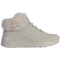 skechers zapatillas altas uno lite-cozy leopard para nino