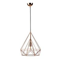 lampara de techo geometrica metal cobre estilo industrial e27