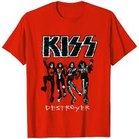 kiss tops y camisetas destroyer para mujer