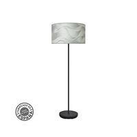 pie de salon 1xe27 negro ola gris 163x40x40cm moda