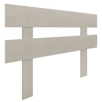 Dhome Cabecero Espigas Beige 95cm Horizontal Estilo Valla Con Patas Madera Reciclada Dm Herrajes Incluidos (95cm Horizontal Valla, Espigas Beige)