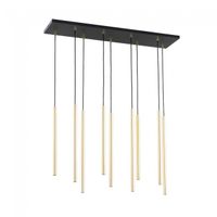 lampara de techo selter oro 9 luces