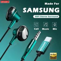 audifonos tipo c y 35mm hifi con bajos estereo control de volumen microfono hd auriculares con cable para iphone 15-17samsung series