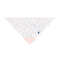 babero bandana con mordedor savanna pattern rosa