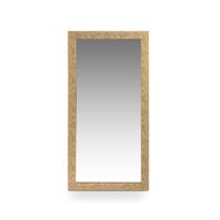 espejo rectangular en poliestireno dorado envejecido 142x72x2 cm