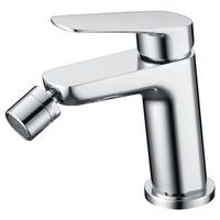 grifo monomando bide color cromado en laton y zama con cartucho ceramico