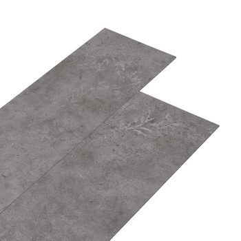 Laminas De Suelo De Pvc Autoadhesivas Gris Hormigón Vidaxl