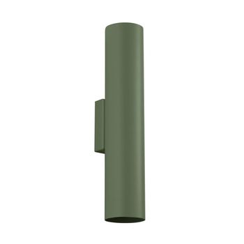 Aplique de pared vaza verde oliva, 2 luces