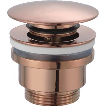 Válvula Click-clack Color Oro Rosa En Acero Y Latón Con Cierre Duradero
