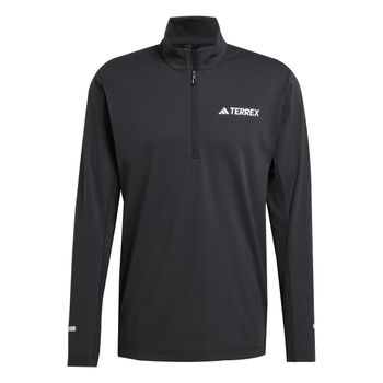 adidas Terrex XPR Half-Zip Camiseta De Running Hombres-Negro