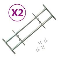 rejas de seguridad de ventana ajustables 2 uds 700-1050 mm vidaxl