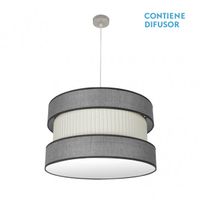 colgante bicolor modelo home 3luces niquel regulable fabrilamp