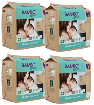 Bambo Nature Pañales T1 (2-4 Kg) 4x22 uds