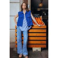 le temps des cerises jeans jeans loose ancho  largo 34 para mujer