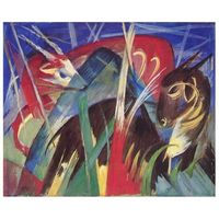 legendarte - cuadro lienzo impresion digital - animales de hadas - franz marc - decoracion pared cm 50x60